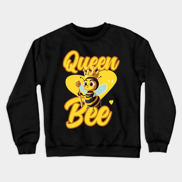 Queen Bee - Mothers Day Gift ideas Crewneck Sweatshirt by SergioCoelho_Arts